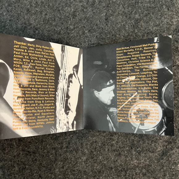 VIOLENT SOCIETY 1995 Not Enjoyin' It ORANGE TEXT CD Mother Box Records PA Punk - Picture 3 of 5